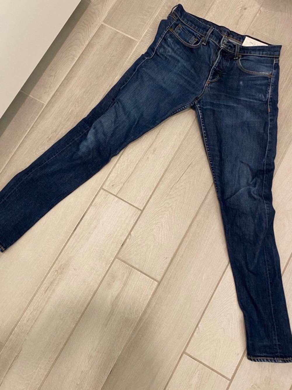 Rag & Bone Fit 1 Extra Slim Men's Distressed Denim Jeans Size 30